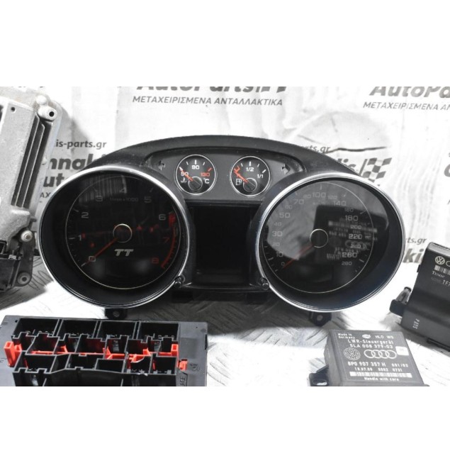Σέτ Immobilizer Audi TT 2.0 2006-2015 (Eγκέφαλος / Κοντερ / Πλακετες / Κλειδαρια) 8J0907115L 8P0907115Q 0261201881 8P0907357H 8P0953549F 8P0907279N 8P0953549F