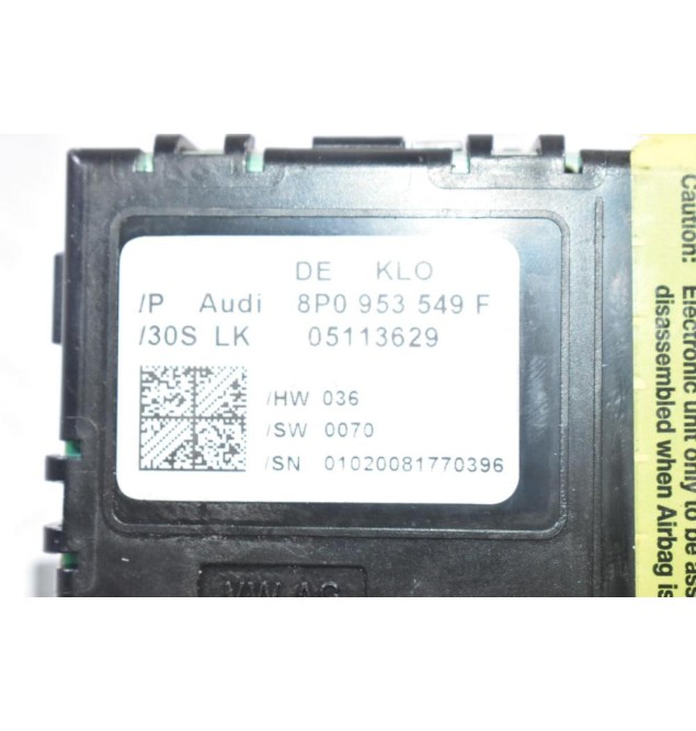 Σέτ Immobilizer Audi TT 2.0 2006-2015 (Eγκέφαλος / Κοντερ / Πλακετες / Κλειδαρια) 8J0907115L 8P0907115Q 0261201881 8P0907357H 8P0953549F 8P0907279N 8P0953549F