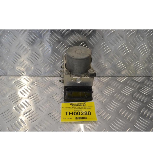Μονάδα ABS Nissan Tiida 2007-2011 BOSCH 47660 EM10A 47660EM10A 0265231845 0265800580