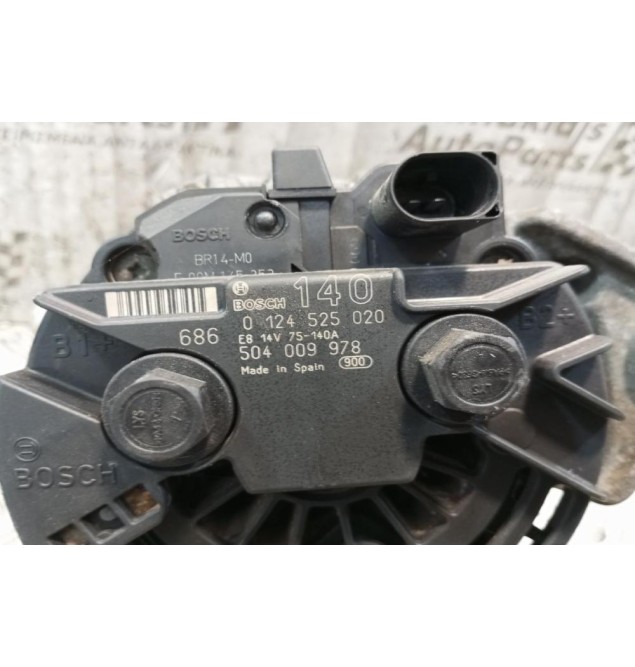 Δυναμό Iveco Daily Κωδ.Κινητηρα 1ΑΕ0481Β 2000-2007 0124525020 504009978