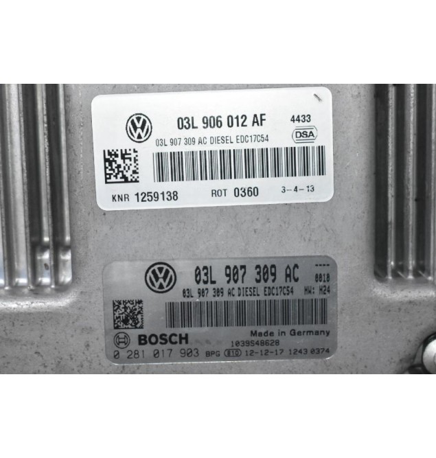 Εγκέφαλος Volkswagen Amarok 2010-2020 03L907309AC 0281017903 1039S48628