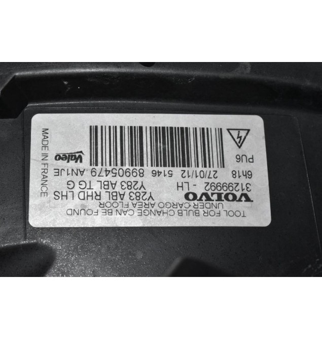 Φανάρι Εμπρός Αριστερά Volvo S60 / V60 2010-2014 31299992 (Γνήσιο) (Xenon)