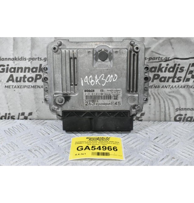 Εγκέφαλος Fiat Doblo 198A3000 2008-2020 51899611 0281017012 1039S47085 (Lancia / Alfa Romeo / Opel)