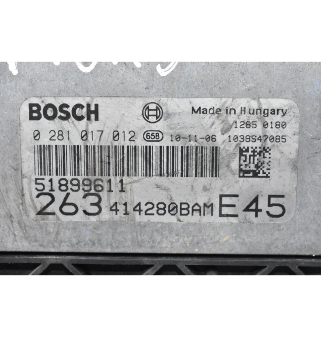 Εγκέφαλος Fiat Doblo 198A3000 2008-2020 51899611 0281017012 1039S47085 (Lancia / Alfa Romeo / Opel)