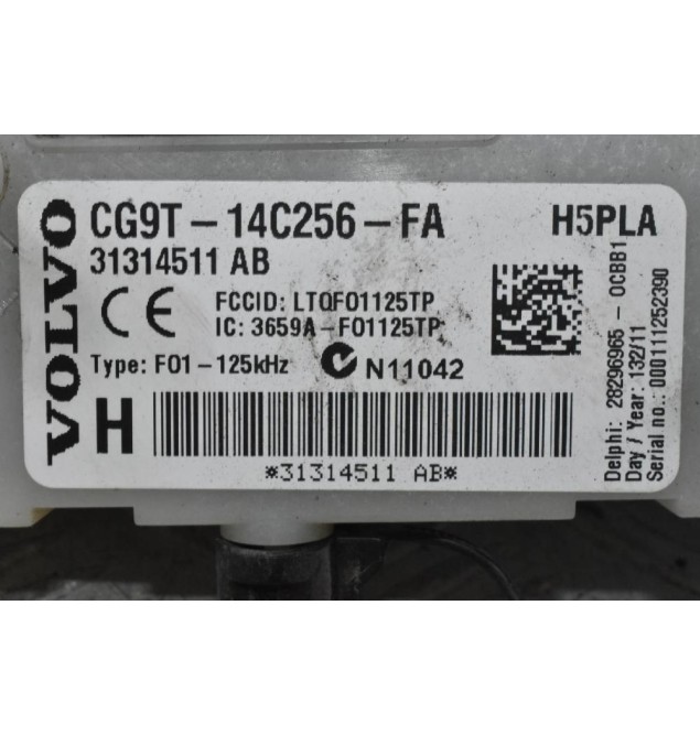 Εγκέφαλος / Πλακέτα Ελέγχου Άνεσης Volvo S60 V60 V70 S80 XC60 2010-2025 31314511 AB CG9T-14C256-FA (Γνήσιο) (CEM - Central Electronic Module) (Με Ασφαλειοθήκη)