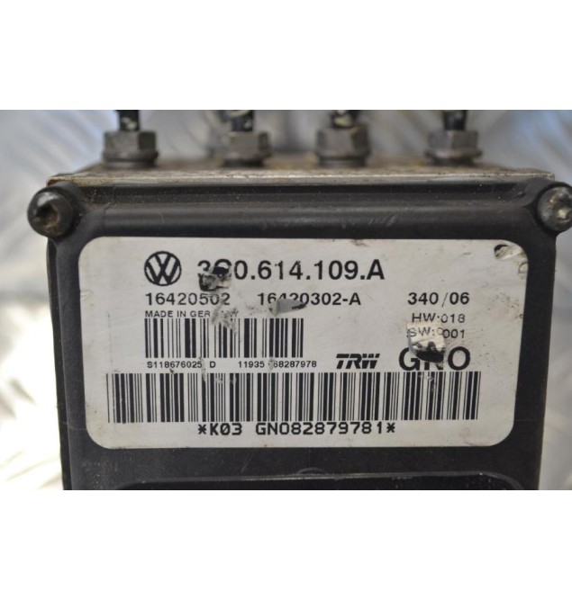 Μονάδα ABS Volkswagen Passat 2005-2010 TRW 3C0.614.109.A 3C0614109A 16420502