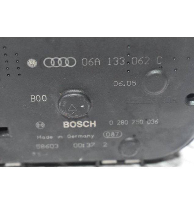Πεταλούδα Γκαζιού Audi A3 TT 1.8T 20VT 2000-2005 (Γνήσια) 06A133062C 0280750036 (Seat Ibiza Leon Toledo / Skoda Octavia / Volkswagen Golf Bora Beetle)