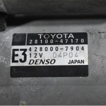 Μίζα Toyota Yaris / Auris / Corolla 1.3 1NR 2010-2018 28100-47170 428000-7904