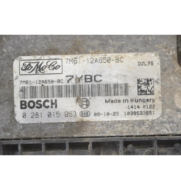 Εγκέφαλος Mazda 3 2009-2013 (Y6/1,6 Diesel) BOSCH 7M61-12A650-BC 7M6112A650BC 0281015963 1039S33651 7YBC