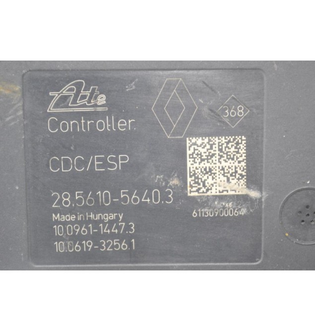 Μονάδα ABS Renault Megane 2008-2016 ATE 95CT2AAY2 476601563R 10.0212-0466.4 28.5610-5640.3 28561056403