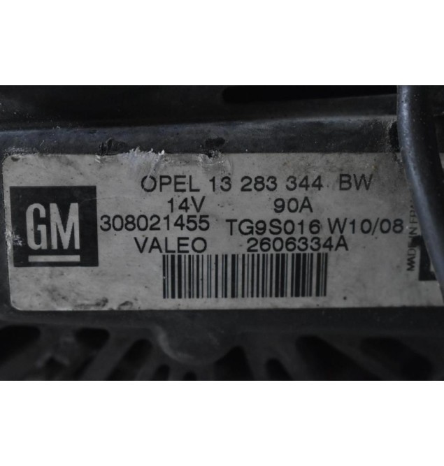Δυναμό Opel Combo / Corsa / Astra / Meriva 1.3 CDTI Z13DTH 2005-2012 VALEO 13283344 BW 2606334A 90A