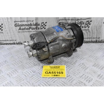 Kομπρεσέρ Aircondition A/C Volkswagen Golf 4 Bora Beetle Jetta 1.8T 20VT 1996-2008 1J0820803K (1.9 TDI) (Seat Leon Ibiza Toledo Cordoba Skoda Octavia Audi A3 TT S3) (AGU AUM APP BAM AUQ AGR ASV ALH)
