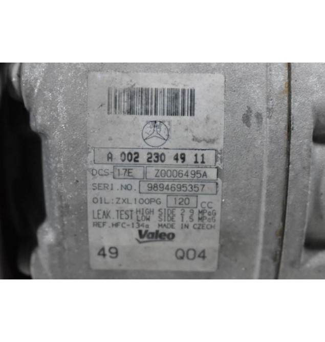 Κομπρεσέρ Aircondition - A/C Mercedes-Benz W204 S204 CL203 C209 A209 W211 271950 2006-2015 A0022304911 0022304911 (Γνήσιο)