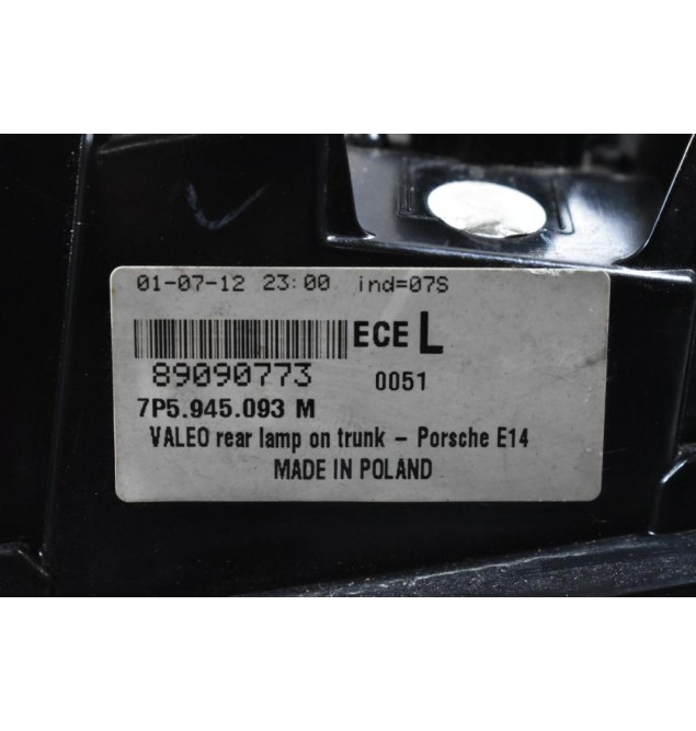 Φανάρι Πορτ Μπαγκάζ Δεξί Porsche Cayenne 958 2010-2018 7P5945094M 89090774 (Γνήσιο) (Led)