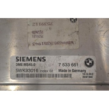 Εγκέφαλος Bmw Z4 2002-2005 SIEMENS 7533651 5WK93016 DMEMS450
