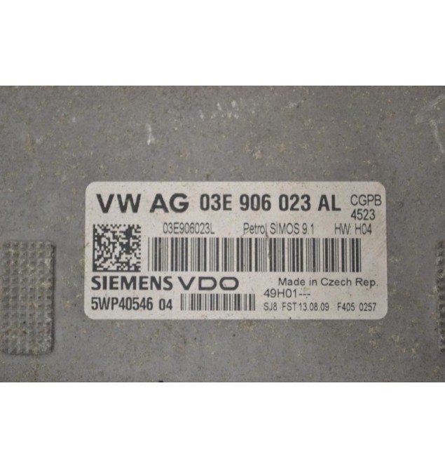 Εγκέφαλος Volkswagen Polo 1.2 2006-2015 03E906023AL 03E906023L 5WP40546 (Seat / Audi / Skoda)