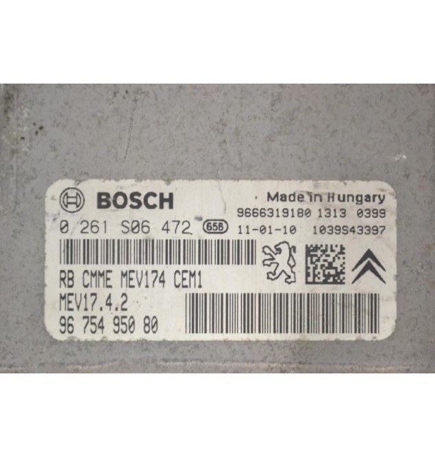 Εγκέφαλος Peugeot 308 / 207 / 3008 5F01 5FW EP6 2005-2022 9675495080 0261S06472 9666319180 (Citroen C4 C3)