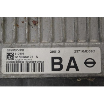 Εγκέφαλος Κινητήρα Nissan Qashqai 2006-2015 SIEMENS SID303 S180033107 A 23710-JD59C