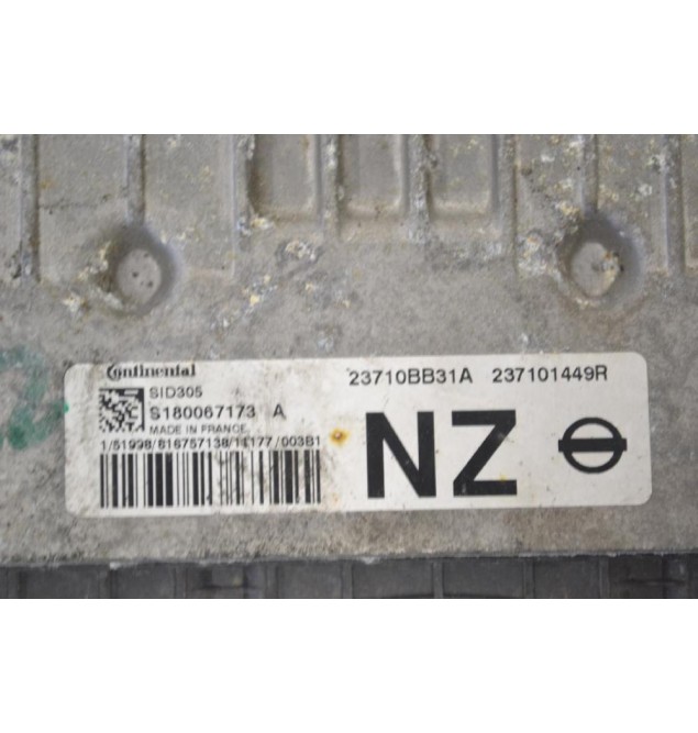 Εγκέφαλος Nissan Qashqai 1.5 2006-2013 23710BB31A S180067173 237101449R (Renault Megane / Scenic)