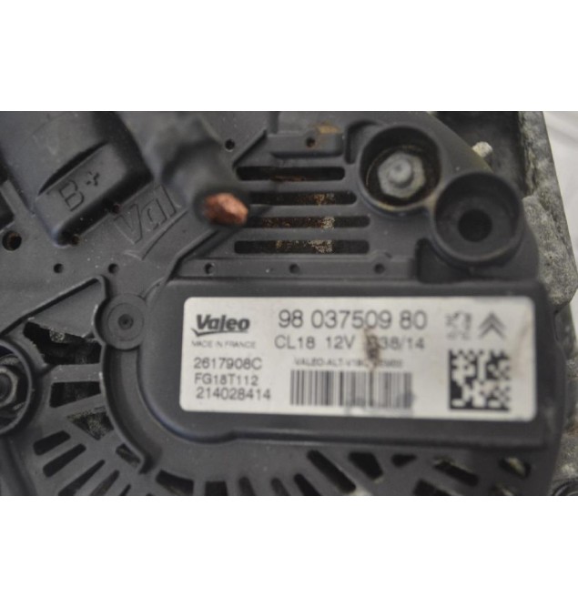 Δυναμό Citroen C5 2008-2015 VALEO 9803750980 CL1812V 