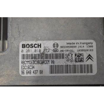 Εγκέφαλος Citroen Berlingo - Pegeuot Partner 1.6 HDI 9H03 2015-2018 0281013872 9664843780 1039S20163 9653958980