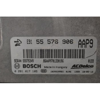 Εγκέφαλος Κινητήρα Opel Insignia A20DTH BOSCH 55576906 0281017105