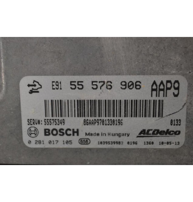 Εγκέφαλος Κινητήρα Opel Insignia A20DTH BOSCH 55576906 0281017105