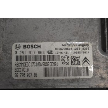 Εγκέφαλος Peugeot Partner 2008-2018 BOSCH 0281017863 9677006780 1039S46814 9666729580
