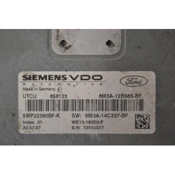 Εγκέφαλος Ford Ranger 2006-2012 658123  5WP22360BF 6M3A-12B565-BF