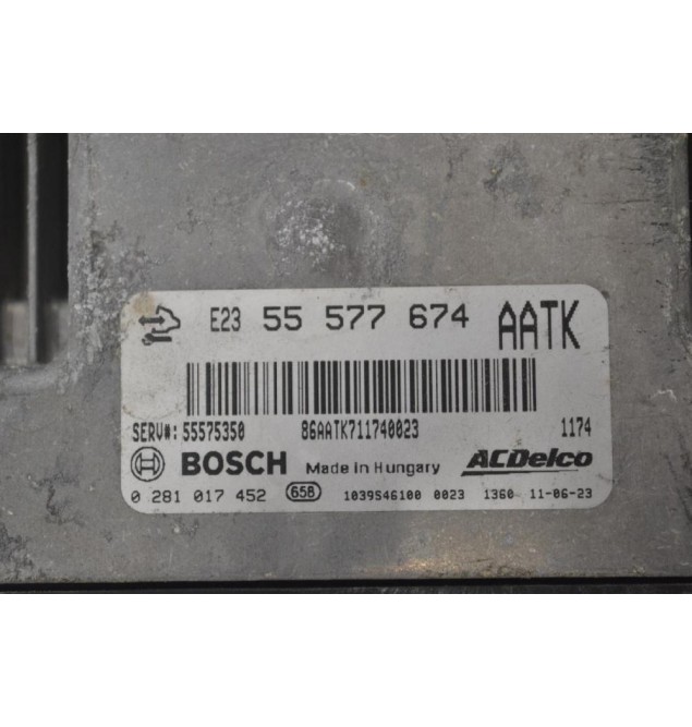 Εγκέφαλος Opel Astra 2009-2015 BOSCH 55577674 5575350 0281017452