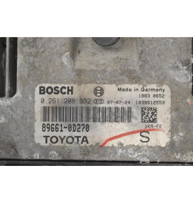 Εγκέφαλος Toyota Yaris 1.0 2006-2012 BOSCH 89661-0D270 0261208932 1039S12559