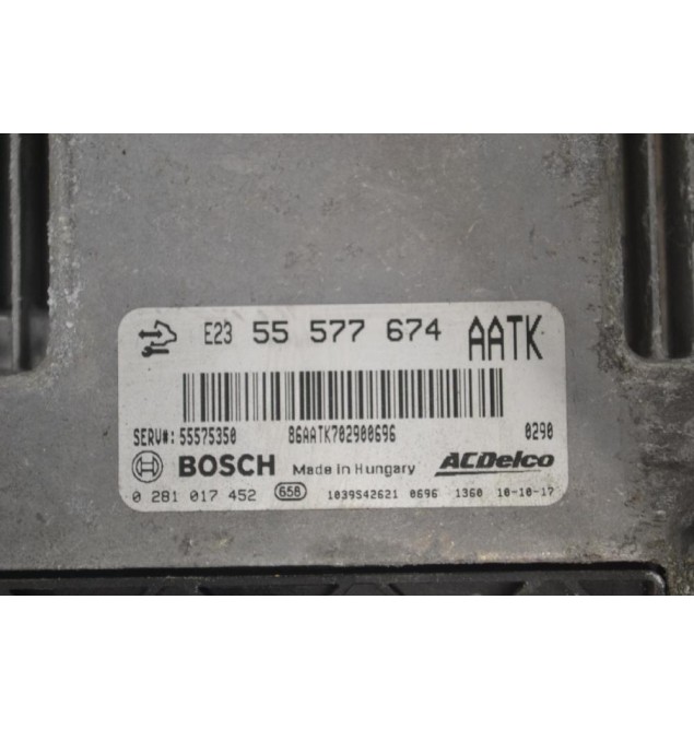 Εγκέφαλος Opel Astra 2009-2015 BOSCH 55577674 5575350 0281017452