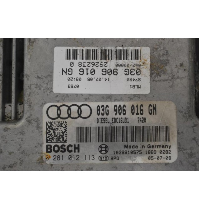 Εγκέφαλος Audi A4 2004-2008 0281012113 03G906016GN 1039S10575