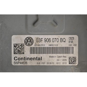 Εγκέφαλος Volkswagen Polo 1.2 TSI CBZ 2005-2015 CONTINENTAL 03F906070BQ 5WP44636
