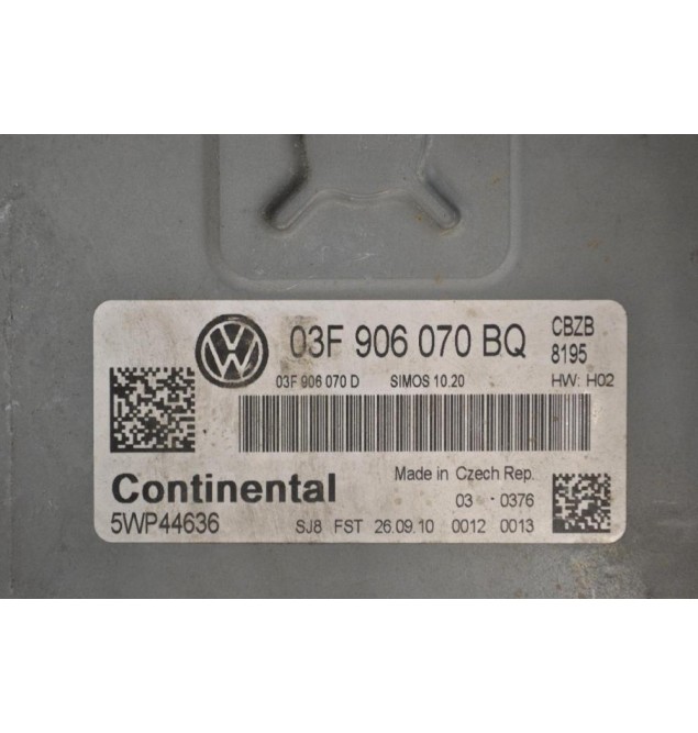 Εγκέφαλος Volkswagen Polo 1.2 TSI CBZ 2005-2015 CONTINENTAL 03F906070BQ 5WP44636