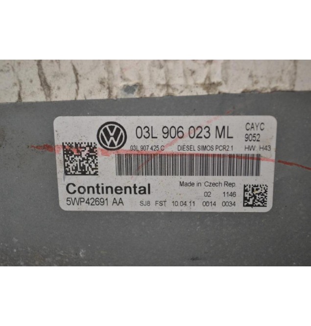 Εγκέφαλος Volkswagen Golf / Touran / Tiguan 1.6 TDI 2004-2014 03L906023ML 03L907425C 5WP42691AA