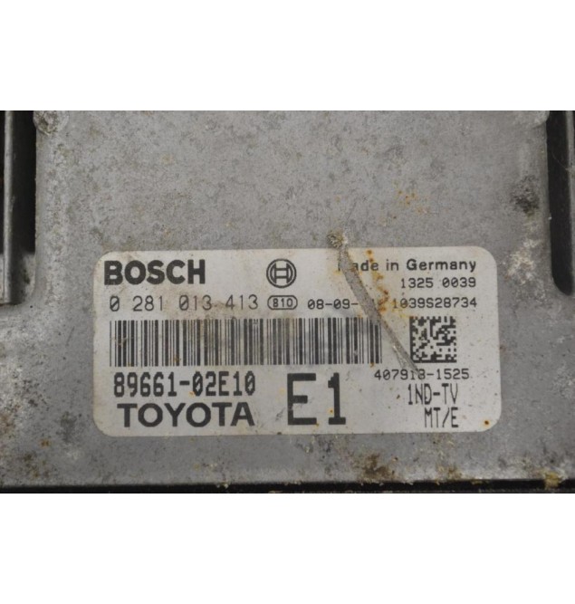 Εγκέφαλος Toyota Corolla - Auris 1.4D D4D 2005-2010 89661-02E10 0281013413 1039S25734