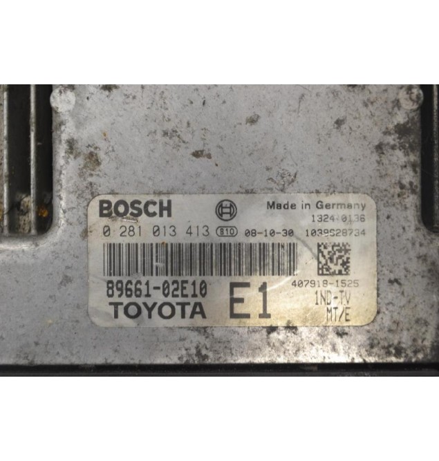 Εγκέφαλος Toyota Corolla - Auris 1.4D D4D 2005-2010 89661-02E10 0281013413 1039S25734