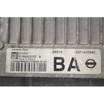 Εγκέφαλος Κινητήρα Nissan Qashqai 2006-2015 SIEMENS SID303 S180033107 A 23710-JD59C