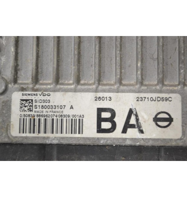 Εγκέφαλος Κινητήρα Nissan Qashqai 2006-2015 SIEMENS SID303 S180033107 A 23710-JD59C