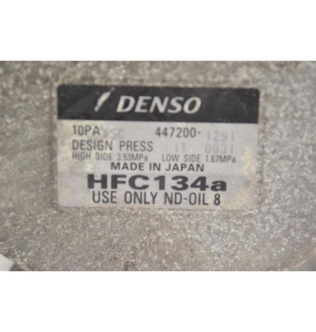 Κομπρεσέρ Aircondition - A/C Toyota Hiace / Hilux 2L 1996-2001 447200-1291 DENSO