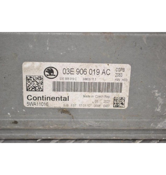 Εγκέφαλος Skoda Fabia 2006-2014 CONTINENTAL 03E906019AC 03E906019C