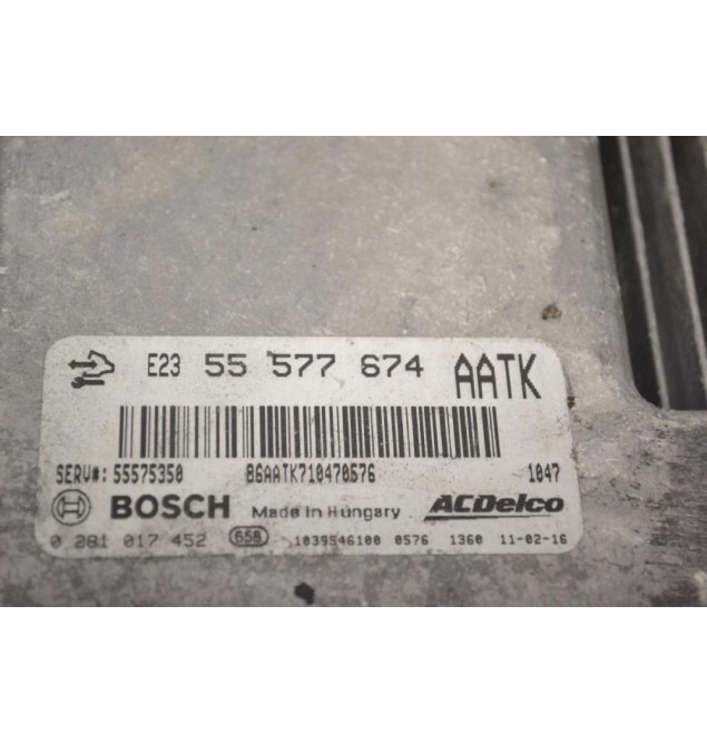 Εγκέφαλος Opel Astra 2009-2015 BOSCH 55577674 5575350 0281017452