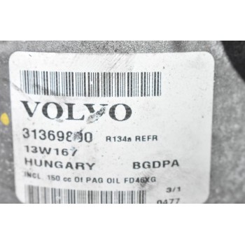 Κομπρεσέρ Aircondition - A/C Volvo S60 V40 XC60 V70 V60 V50 S80 B4164T 2010-2015 31369800 (Ford Mondeo C-Max S-Max Galaxy)