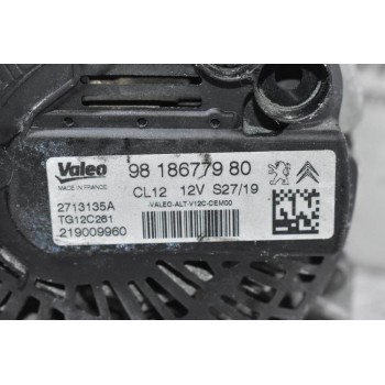 Δυναμό Peugeot 208 2008 308 108 3008 1.2 Turbo 2017-2021 9818677980 (Citroen C1 C3 C4 C-Elysee Berlingo DS3 / Opel Combo Crossland) HN01 HM01 EB2 EB2DTS EB2DT EB2F HMP HMW HNY HNV HNW