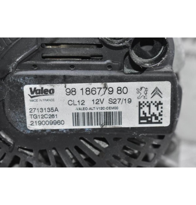 Δυναμό Peugeot 208 2008 308 108 3008 1.2 Turbo 2017-2021 9818677980 (Citroen C1 C3 C4 C-Elysee Berlingo DS3 / Opel Combo Crossland) HN01 HM01 EB2 EB2DTS EB2DT EB2F HMP HMW HNY HNV HNW