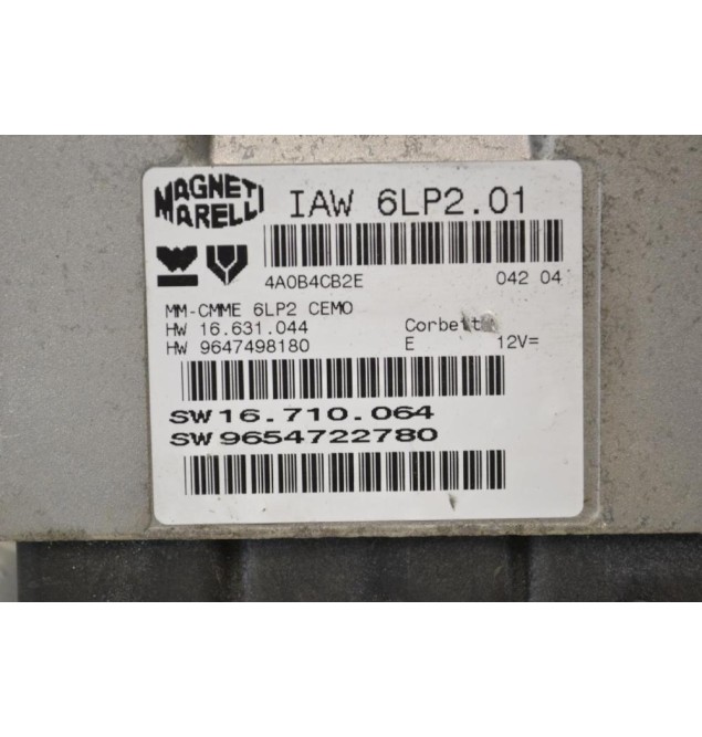 Εγκέφαλος Peugeot 307 2001-2005 SW16.710.064 SW16710064 SW9654722780 IAW6LP2.01 16.631.044 16631044 9647498180