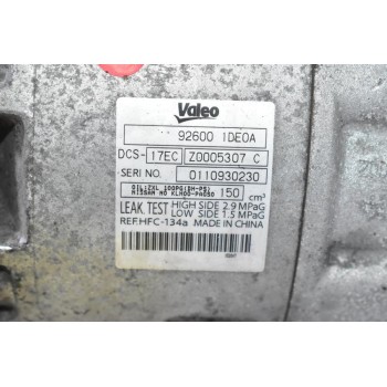 Κομπρεσέρ Aircondition A/C Nissan Qashqai - X-Trail M9R / QR25 2010-2022 92600-1DE0A 926001DE0A (Renault Laguna / Trafic)