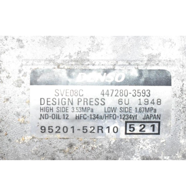 Κομπρεσέρ Aircondition A/C Suzuki Swift 1.0 K10C 2017-2023 447280-3593 (Γνήσιο)