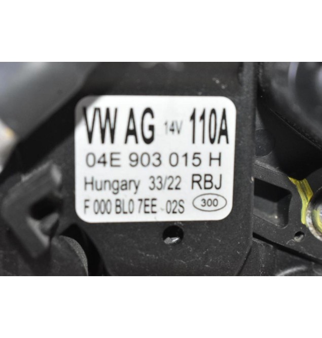 Δυναμός Volkswagen Golf Polo T-Cross Taos 1.0Tsi DKR 110A 2015-2024 (Γνήσιος) 04E903015H (Start / Stop) (Audi A1 Q2 / Skoda Fabia Octavia / Seat Ibiza leon) CHZB CZEA CZCA